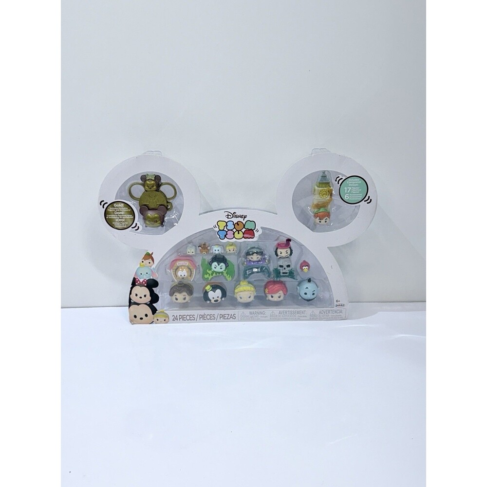 Disney Tsum Tsum Exclusive Figure Multipack Set, 24 Pieces With Gold Mickey